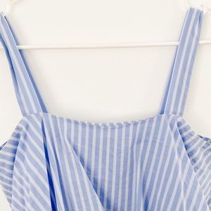 H&M blue Striped Top